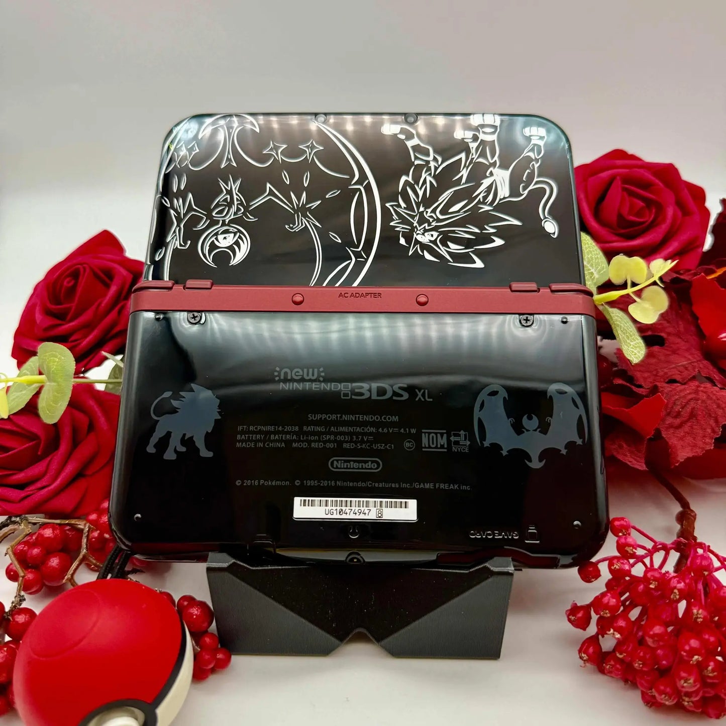 New Nintendo 3DS XL rot Pokemon Design gemoddet - 3DSRenew