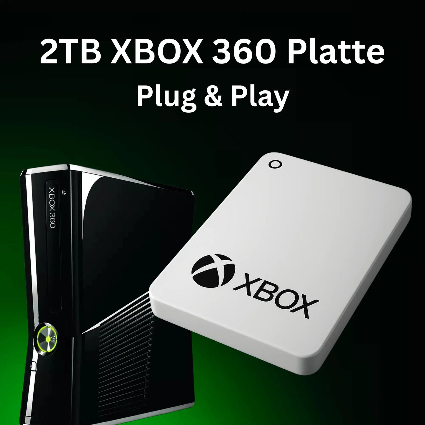 2TB XBOX 360 Hard Drive | Compatible with all Xbox 360 models