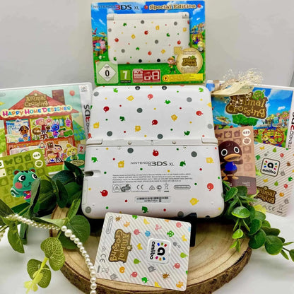 Nintendo 3DS XL weiß Animal Crossing gemoddet - 3DSRenew