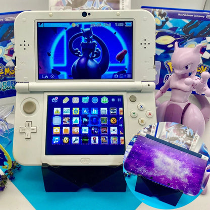 New Nintendo 3DS XL white Galaxy modded