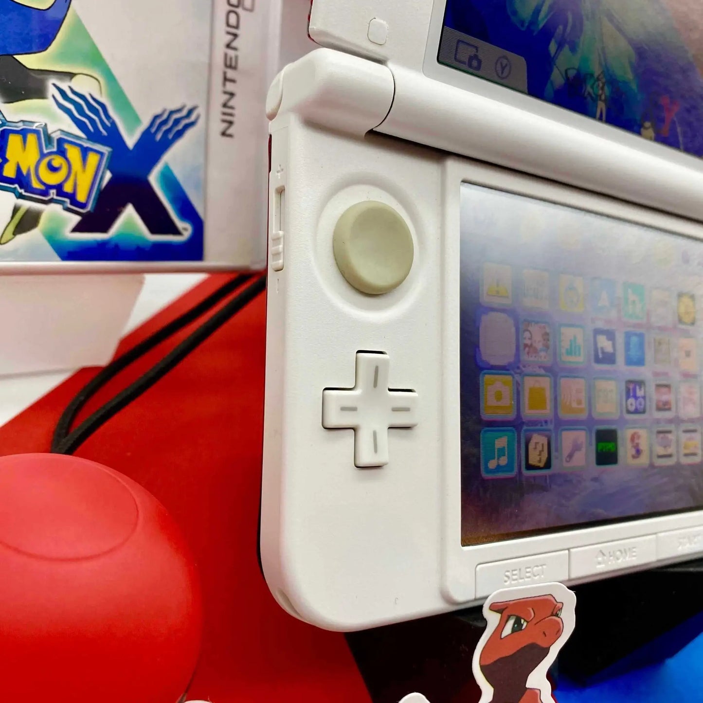Nintendo 3DS XL weiß rot Pokemon XY gemoddet - 3DSRenew