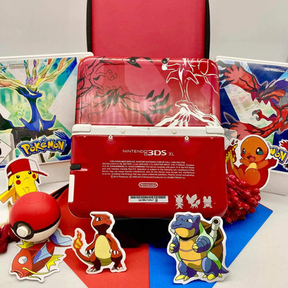 Nintendo 3DS XL weiß rot Pokemon XY gemoddet - 3DSRenew