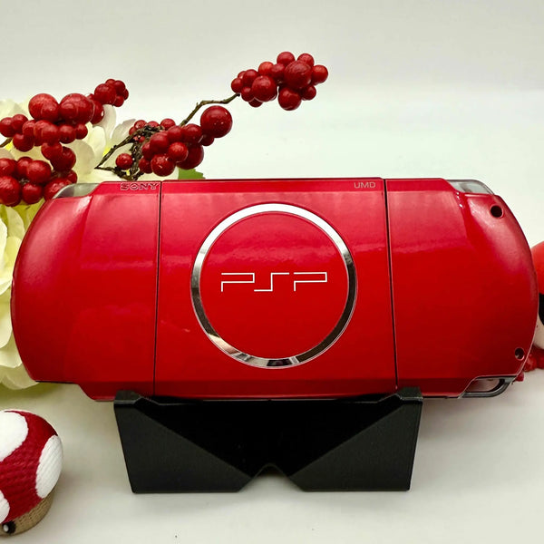 PSP 3000 modded in red