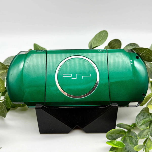 PSP 3000 modded in green