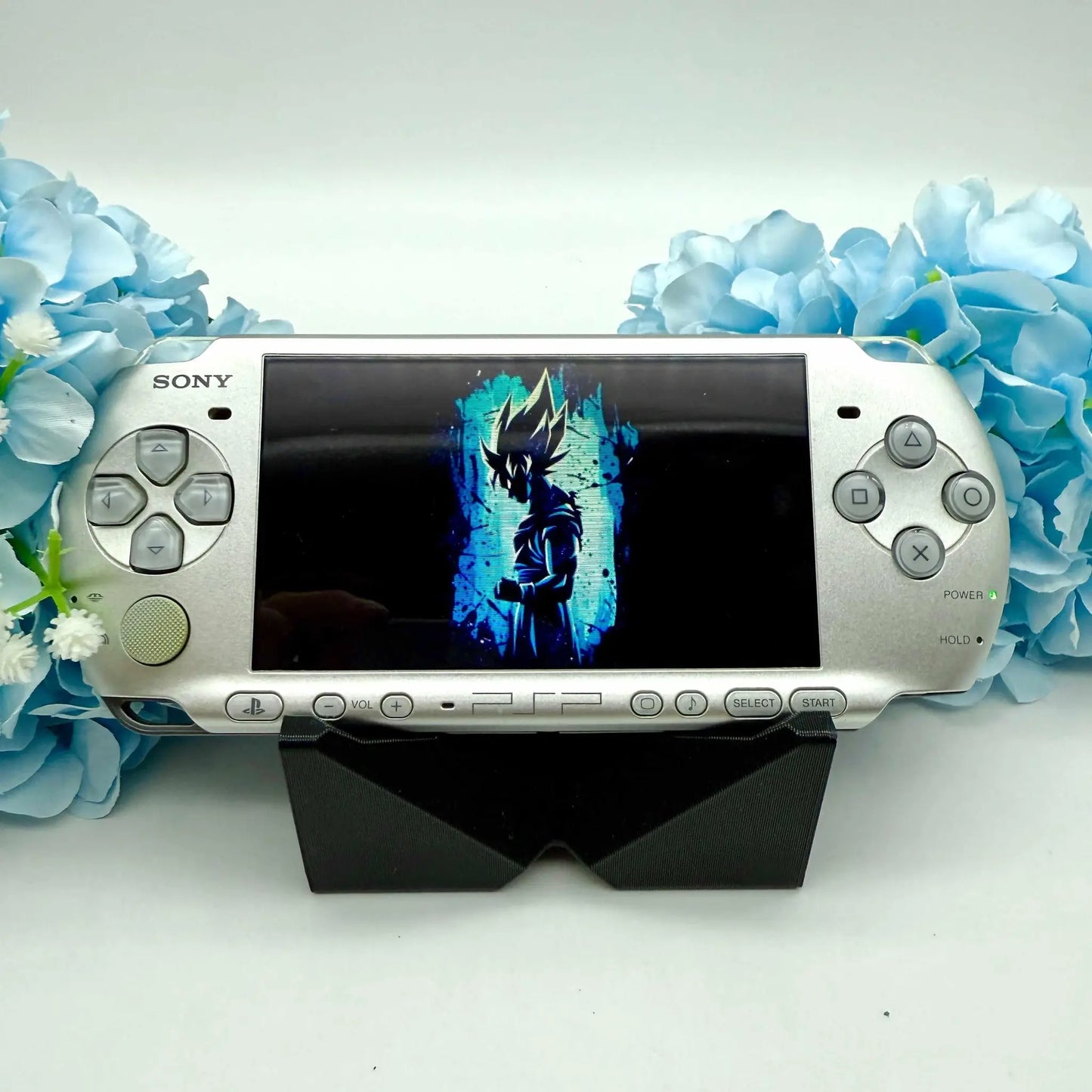 PSP 3000  in silber gemoddet - 3DSRenew