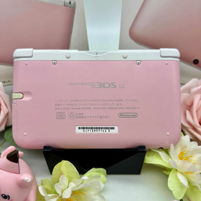 Nintendo 3DS XL white pink gemoddet - 3DSRenew