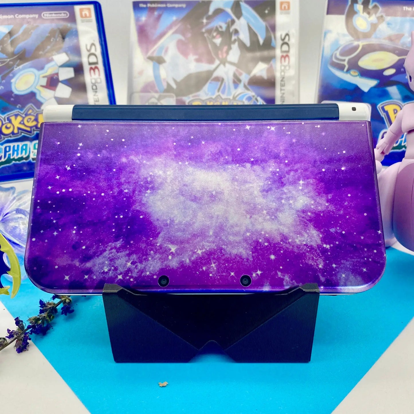 New Nintendo 3DS XL white Galaxy modded