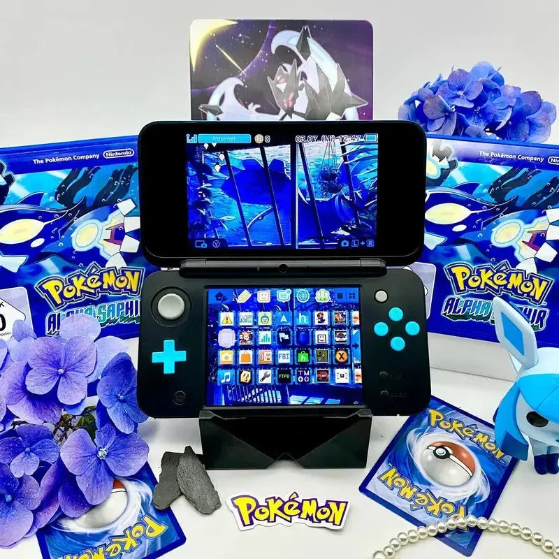 New Nintendo 2DS XL in schwarz/blau gemoddet - 3DSRenew