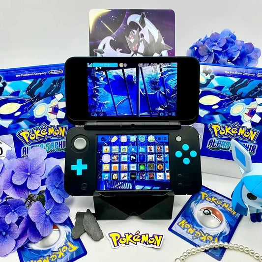 New Nintendo 2DS XL in schwarz/blau gemoddet - 3DSRenew