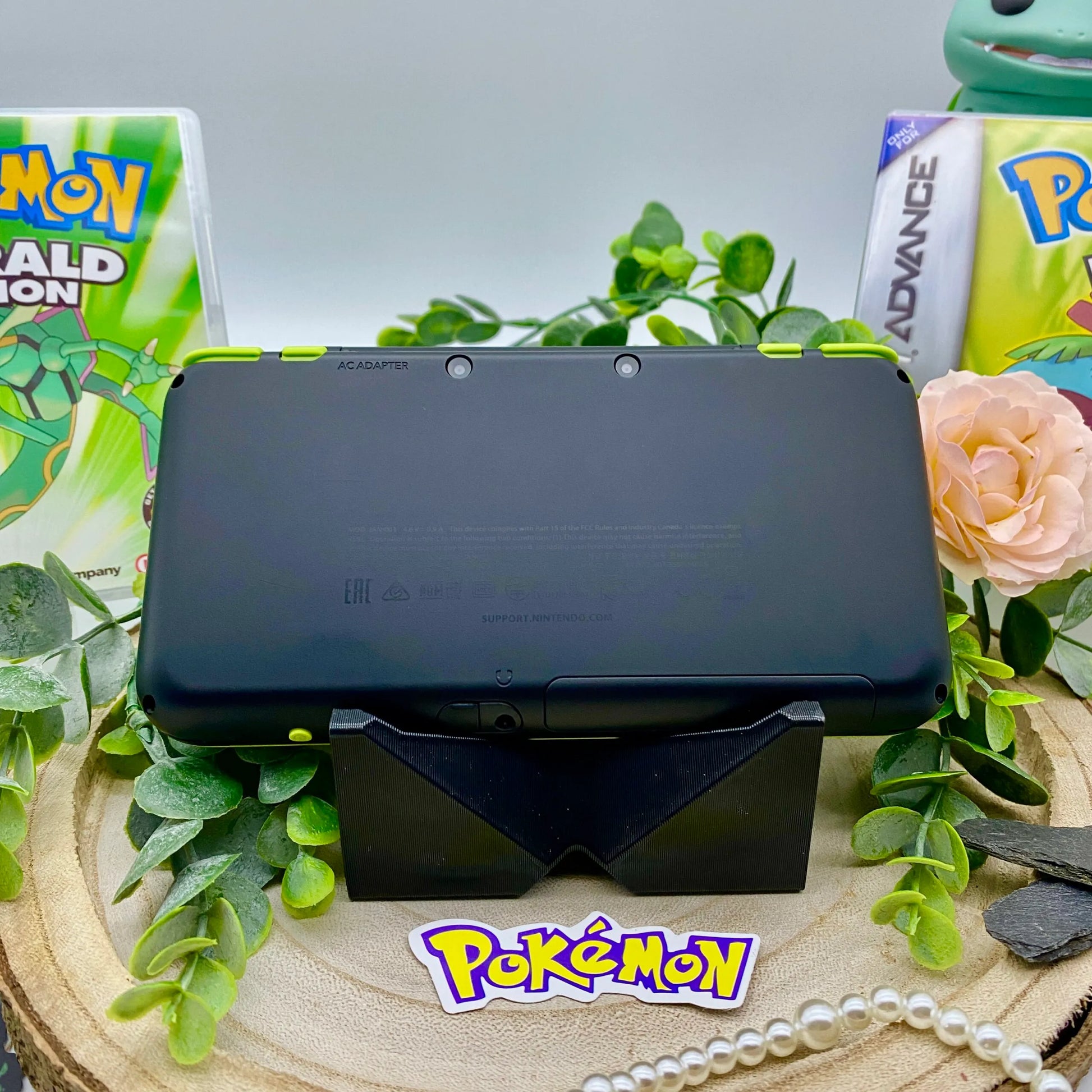 New Nintendo 2DS XL in schwarz/grün gemoddet - 3DSRenew