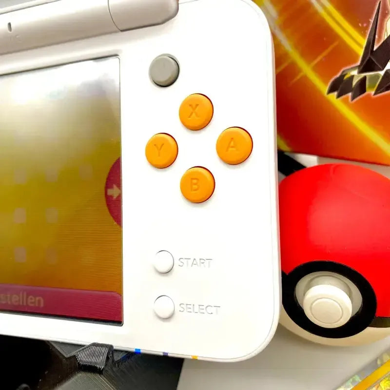 New Nintendo 2DS XL in weiß/orange gemoddet - 3DSRenew