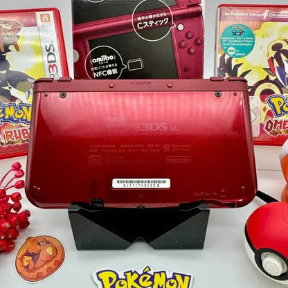 New Nintendo 3DS XL metallic rot gemoddet - 3DSRenew