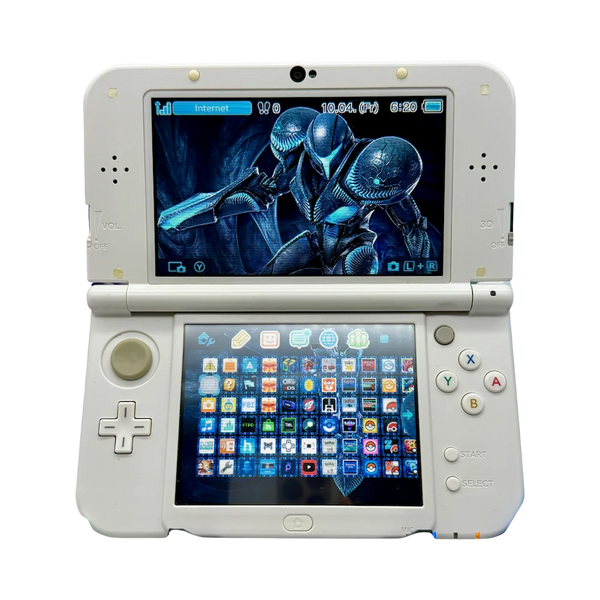 New Nintendo 3DS XL, modded in white