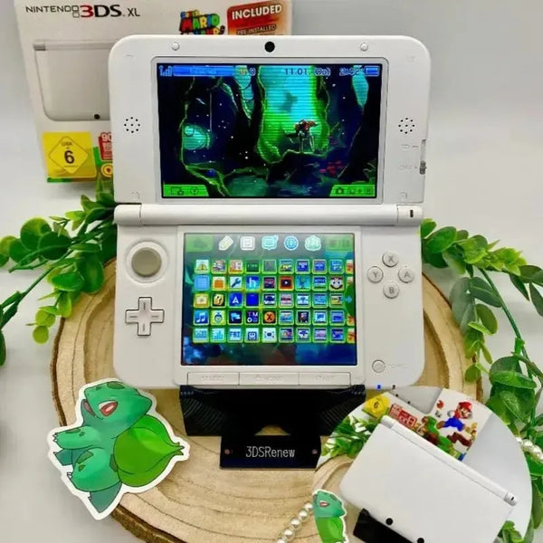 Nintendo 3DS XL, modded in white