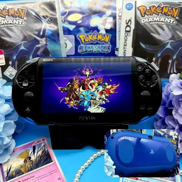 PS Vita 2000 modded in blue and black