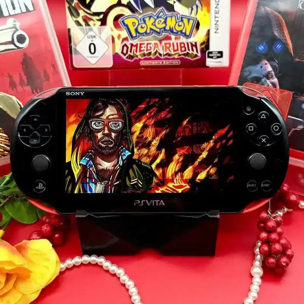 PS Vita 2000 modded in black and red