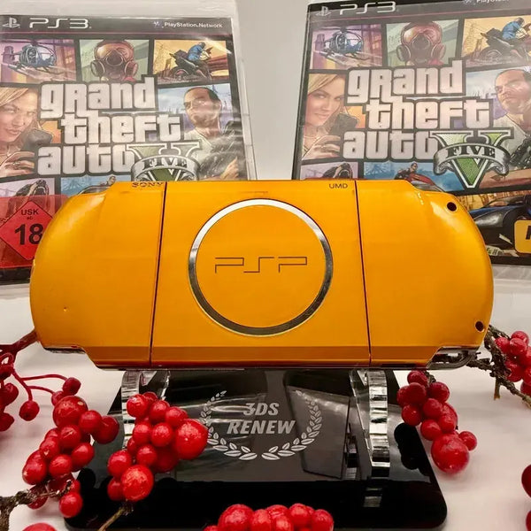 PSP 3000 modded in gold